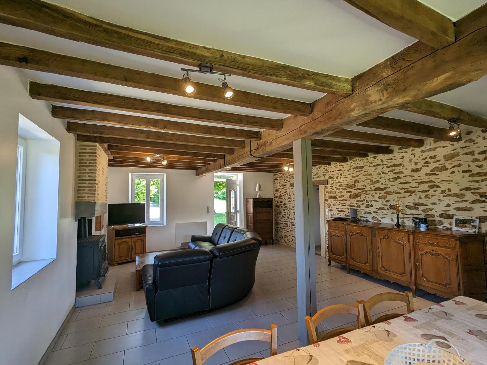 Grande Ferme Renovee Avec Jardin Et Loisirs A Proximite - Fr-1-591-155 Villa Pouligny-Notre-Dame Exterior photo